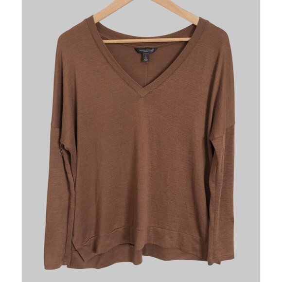 Banana Republic Tops - Banana Republic Luxespun Top Womens M Long Sleeve Minimalist Capsule Wardrobe